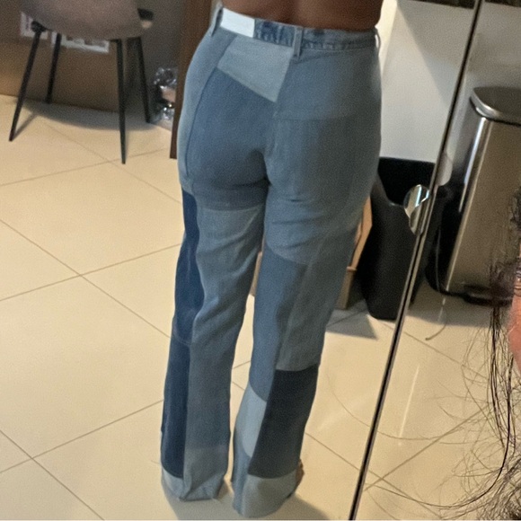 RE/DONE patchwork bootcut jeans - Picture 3 of 5
